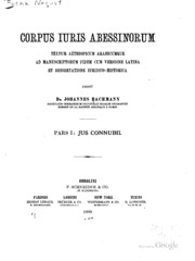 تحميل كتاب Corpus iuris Abessinorum, textum aethiopicum arabicumque ad manuscriptorum fidem cum versione latina et dissertatione iuridico historica PDF نسخة كاملة الصفحات