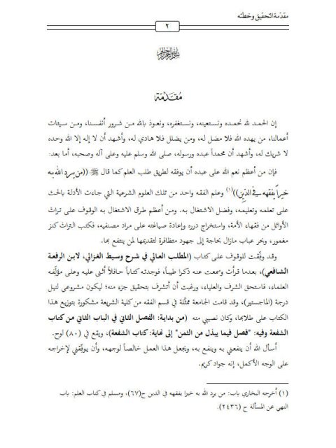 تحميل كتاب المطلب العالي في شرح وسيط الغزالي لابن الرفعة من بداية الفصل الثاني في الباب الثاني من كتاب الشفعة وفيه فصل لما يبذل من الثمن إلى نهاية كتاب الشفعة دراسة وتحقيق ل وليد بن محمد حمد المرزوقي PDF وليد بن محمد حمد المرزوقي