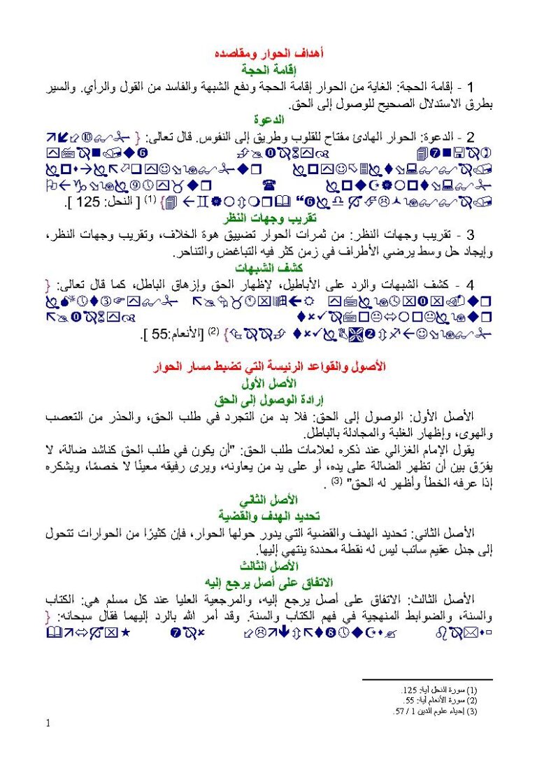 تحميل كتاب أهداف الحوار ومقاصده PDF عمر عبد الله كامل