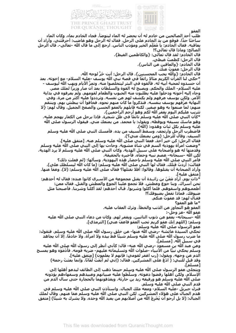 تحميل كتاب العفو مقالة مجهول PDF