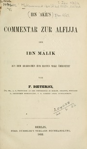تحميل كتاب Commentar zur Alfijja des Ibn Malik, PDF