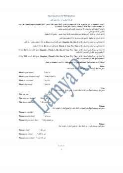 تحميل كتاب Open Questions Or WH Questions الأسئلة المفتوحة أو أسئلة دبليو أتش ل Lamya Rajeb PDF