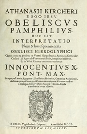 تحميل كتاب Athanasii Kircheri e Soc. Iesu Obeliscus Pamphilius : hoc est, interpretatio noua hucusque intentata obelisci hieroglyphici quem non ita pridem ex veteri Hippodromo Antonini Caracallae Caesaris, in Agonale Forum transtulit, integritati restituit, in vrbis aeternae ornamentum erexit Innocentius X, Pont. Max. In quo post varia Aegyptiacae, Chaldaicae, Hebraicae, Graecanicae antiquitatis, doctrinaeque quà sacrae, quà profanae monumenta, veterum tandem theologia, hieroglyphicis inuoluta symbolis, detecta è tenebris in lucem asseritur PDF Athanasius Kircher