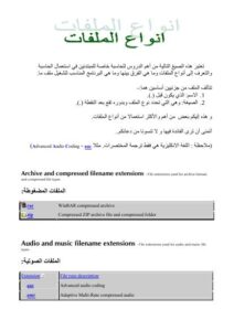 تحميل كتاب أنواع الملفات PDF
