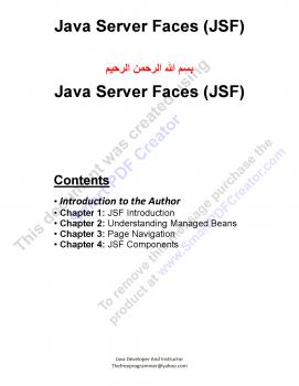 تحميل كتاب Java Server Faces (JSF) PDF أحمد عقل