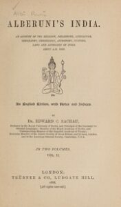 تحميل كتاب Alberunis India : an account of the religion, philosophy, literature, geography, chronology, astronomy, customs, laws and astrology of India, about A.D. 1030 PDF أبو الريحان البيروني