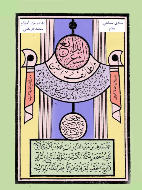 تحميل كتاب إبداع الشعر ولطائف الفن لمحمد طاهر بن عبد القادر بن محمود الكردي المكي PDF