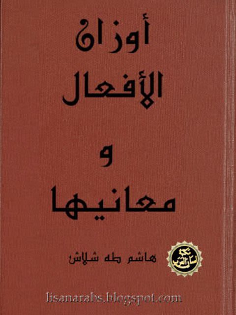 تحميل كتاب أوزان الأفعال ومعانيها PDF هاشم طه شلاش