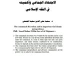 تحميل كتاب الاجتهاد الجماعي وأهميته في الفقه الإسلامي لسعيد محي الدين سعيد المجمعي PDF