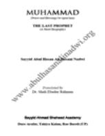 تحميل كتاب Muhammad PBUH THE LAST PROPHET PDF Sayed Abul Hasan Ali Nadwi