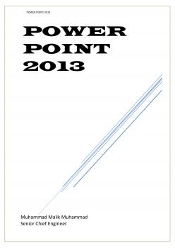 تحميل كتاب POWER POINT 2013 PDF محمد مالك محمد