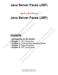 تحميل كتاب Java Server Faces (JSF) PDF احمد عقل بدون تعقيد