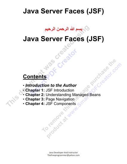 تحميل كتاب Java Server Faces (JSF) PDF احمد عقل بدون تعقيد