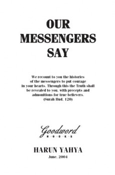 تحميل كتاب Our Messengers Say ل Harun Yahya هارون يحي PDF