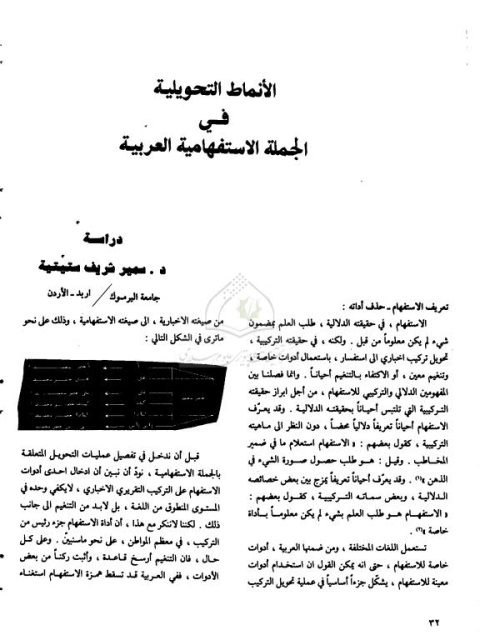 تحميل كتاب الأنماط التحويلية في الجملة الاستفهامية العربية لسمير شريف ستيتية PDF