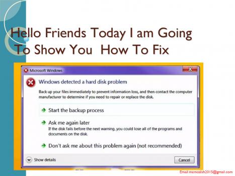 تحميل كتاب How to fix Windows detected a hard disk problem PDF مؤمن محمد صلاح