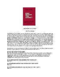 تحميل كتاب WHO MOVED THE STONE ل أحمد ديدات PDF