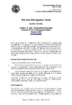 تحميل كتاب The New War Against Terror PDF نعوم تشومسكى