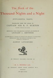 تحميل كتاب The Book of the Thousand Nights and a Night PDF R. F. Burton