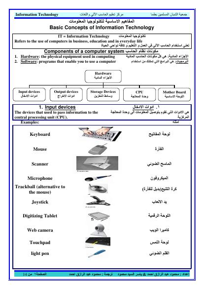 تحميل كتاب المفاهيم الاساسية لتكنولوجيا المعلومات PDF