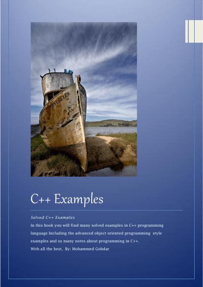 تحميل كتاب C++ Examples PDF محمد كهدار سهل الطباعة