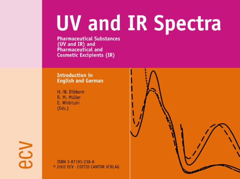تحميل كتاب UV and IR Spectra Pharmaceutical Substances (UV and IR) and Pharmaceutical and Cosmetic Excipients (IR) PDF