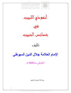 تحميل كتاب أنموذج اللبيب في خصائص الحبيب للسيوطي PDF عبد الرحمن بن كمال الدين الأسيوطي (جلال الدين السيوطي)