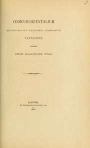 تحميل كتاب Codicum orientalium qui Panormi in R. Bibliotheca asservantur : catalogus PDF