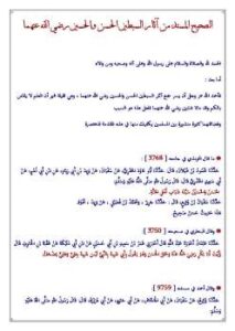 تحميل كتاب الصحيح المسند من آثار السبطين الحسن والحسين رضي الله عنهما لعبد الله بن فهد الخليفي PDF