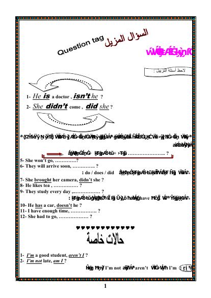 تحميل كتاب Question Tags السؤال المزيل PDF