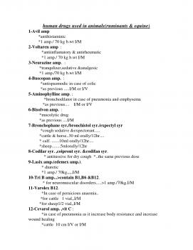 تحميل كتاب human drugs used in animal (01) PDF