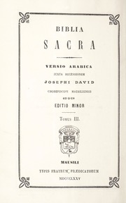 تحميل كتاب Biblia Sacra: Versio Arabica / كتاب العهد القديم المقدس PDF