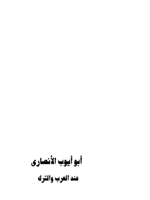 تحميل كتاب الصحابي الجليل أبو أيوب الأنصاري عند العرب والترك والفرس حسين مجيب المصري PDF