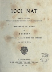 تحميل كتاب 1001 Tusind og én] nat : paa ny udg. efter Valdemar Thisteds danske gjengivelse , indledning og noter af J. Østrup PDF