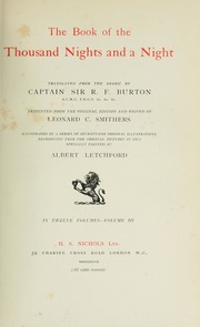 تحميل كتاب The book of the thousand nights and a night PDF R F Burton بأعلى جودة