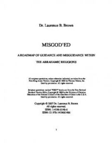 تحميل كتاب MisGod ed: A Roadmap of Guidance and Misguidance in the Abrahamic Religions Laurence B Brown MD PDF