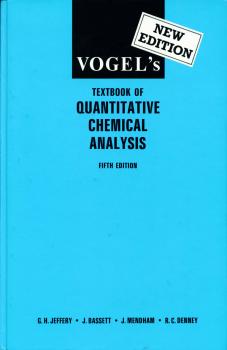 تحميل كتاب التحليل الكمي – سلسلة كتب فوغل quantitative chemical analysis 5th ed لبيير فوغل PDF