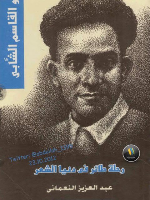 تحميل كتاب أبو القاسم الشابي رحلة طائر في دنيا الشعر PDF عبد العزيز النعماني
