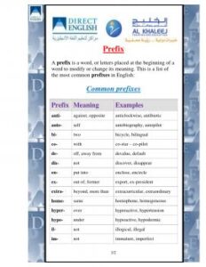 تحميل كتاب Common Prefixes PDF مبارك أحمد الطالب