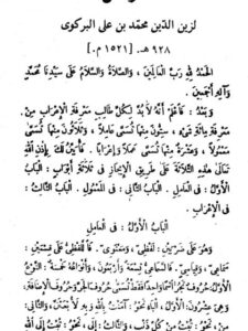 تحميل كتاب العوامل PDF زين الدين محمد بن علي البركوي