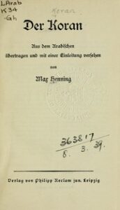 تحميل كتاب Der Koran PDF